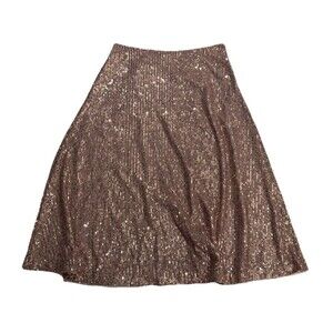 NWT LOFT Pink Sequin Midi Skirt, 12 Swifty Holiday Party